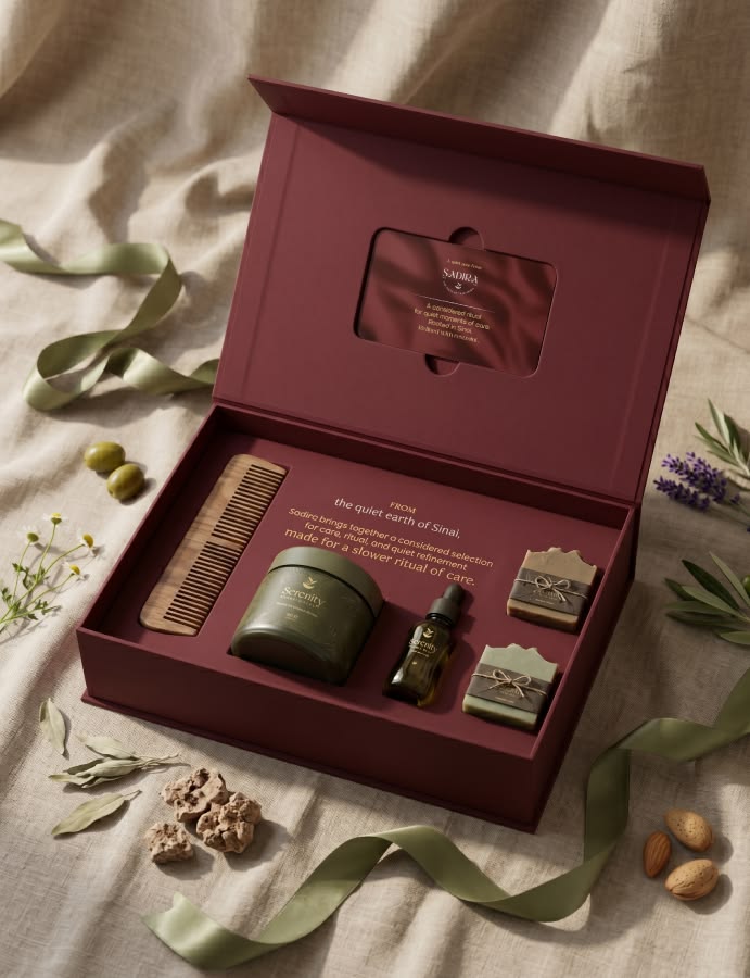 Luxury spa kit packaging